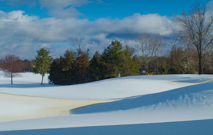 Are Golf Courses Open In The Winter? 10 Deciding Factors! 3 A golf course covered with snow